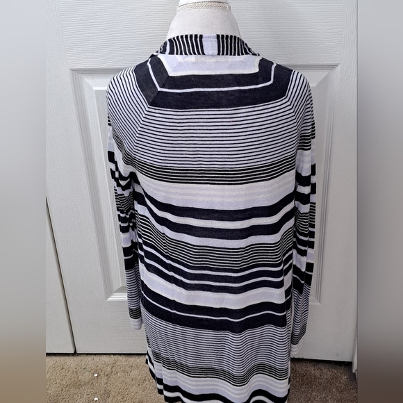 Loft Women's Stripe Open Cardigan   Size M - Picture 3 of 5